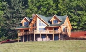 Multi-story log home