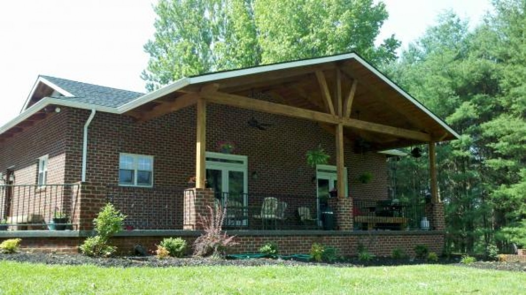 great porch under magnificent overhang eaves