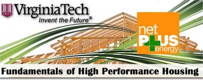 Virginia Tech Fundamentals of High Performance Housing infographic